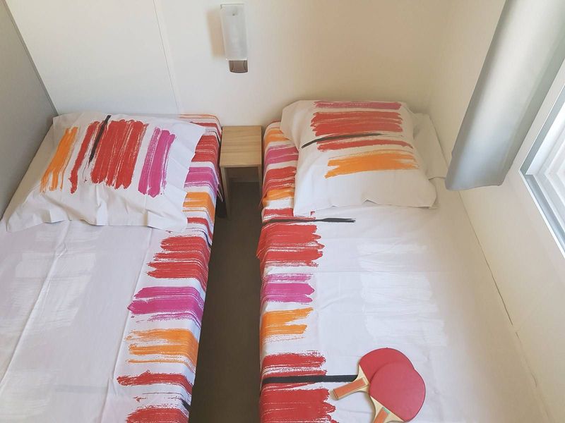 Camping et location de mobil home Premium 3 chambres dans camping à Valras