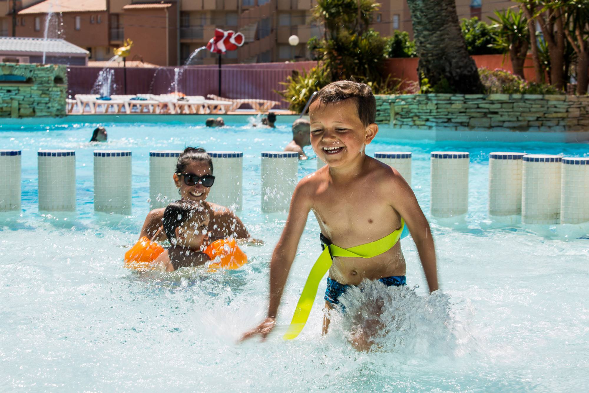 camping avec espace aquatique et toboggan en camping sur Vias proche du Cap d'Agde