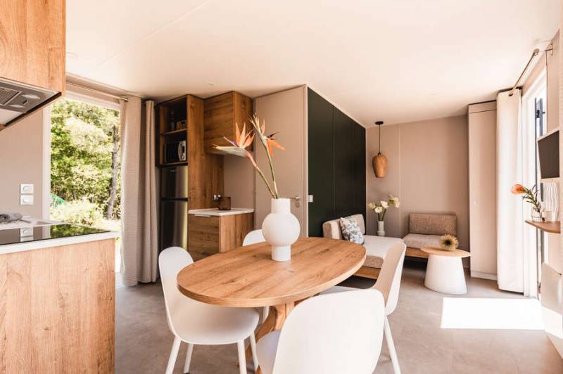 Mobil home bord de mer à Vias proche du Cap d'Agde en Occitanie